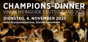 Champions Dinner VINUM Weinguide Deutschland 2026