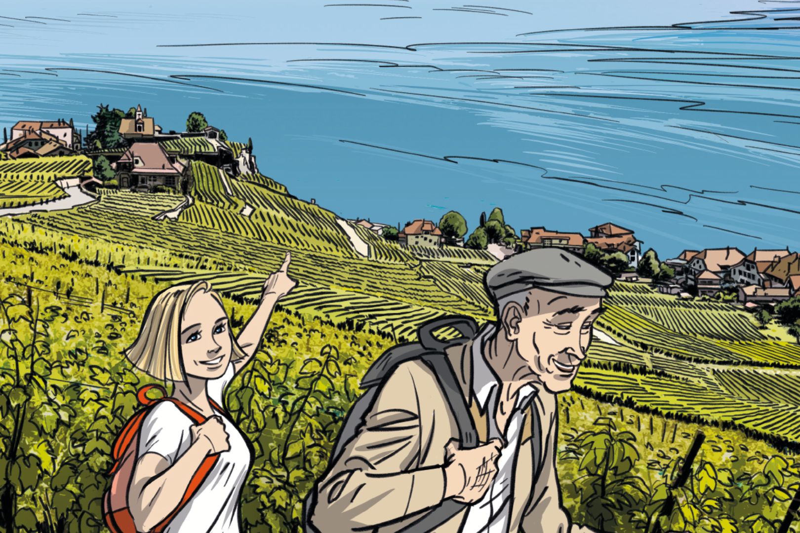 Bande Dessinée Sur la piste du Chasselas Bande Dessinée Sur la piste du Chasselas