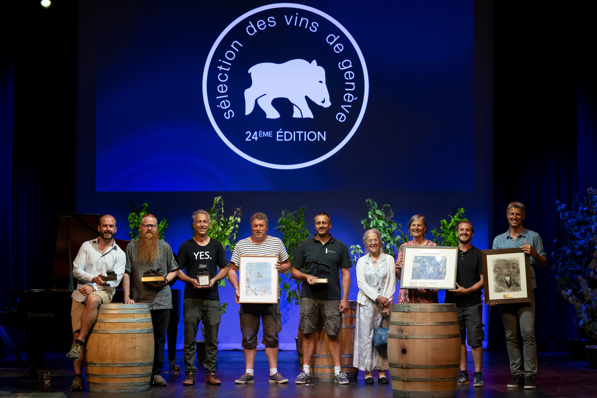Les lauréats de la Sélection des Vins de Genève 2023. Photo: Fred Merz Les lauréats de la Sélection des Vins de Genève 2023. Photo: Fred Merz