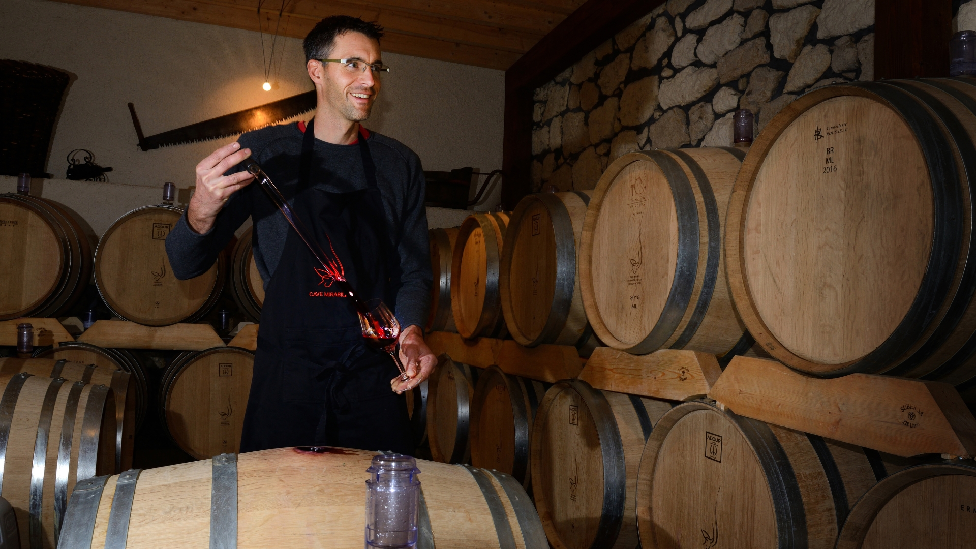 Pierre-Yves Poget a repris la cave Mirabilis en 2003 (photo m.à.d.)