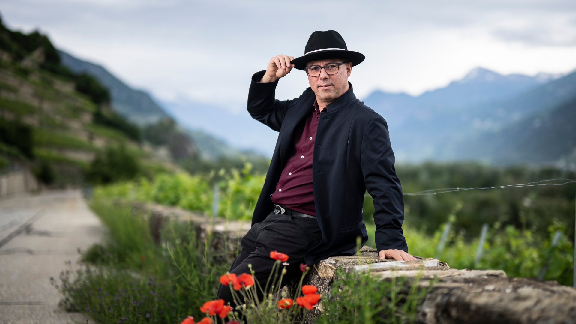 José Vouillamoz sort un livre sur les cépages français et organise des événements en l'honneur de la Syrah valaisanne (photo Louis Dasselborne)