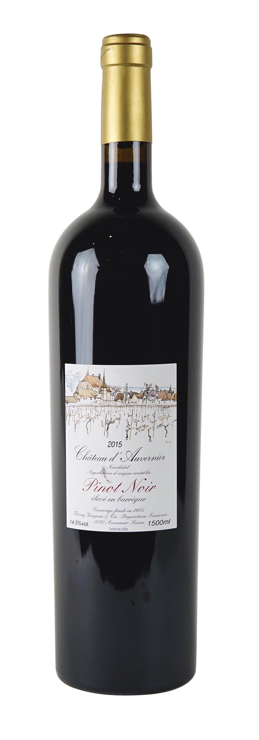 Neuchâtel AOC Pinot Noir Elevé en Barrique (Magnum) 2015