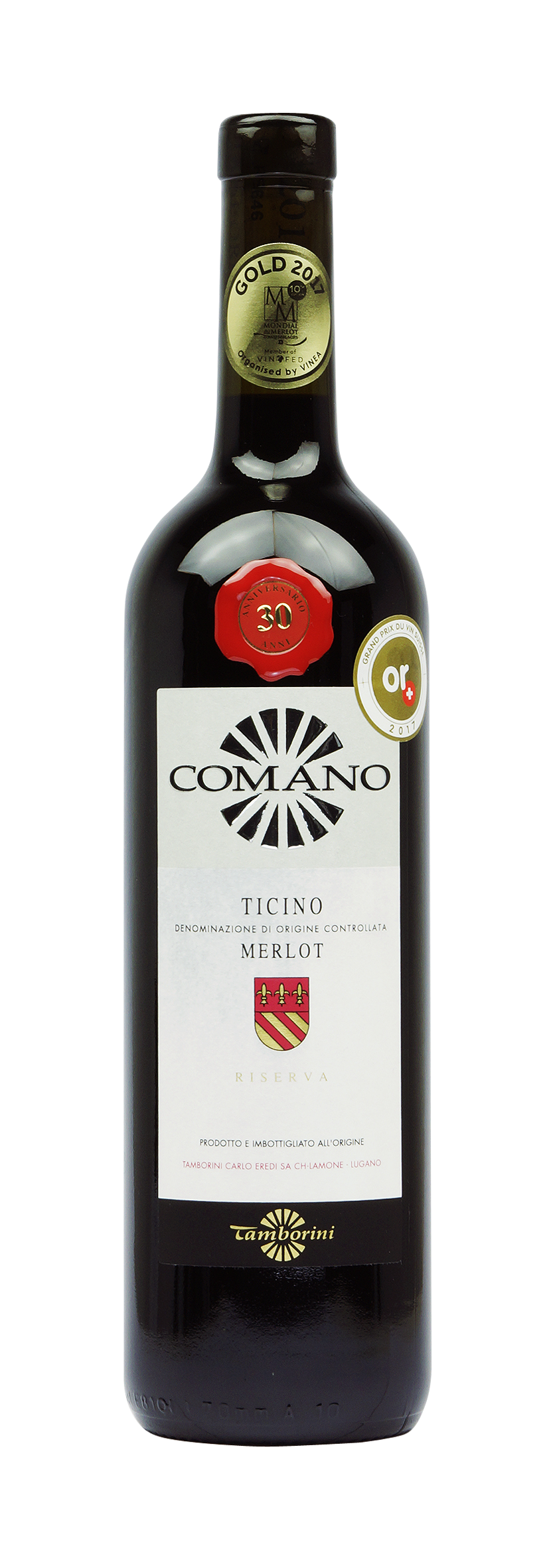 Rosso del Ticino DOC Merlot Comano 2015