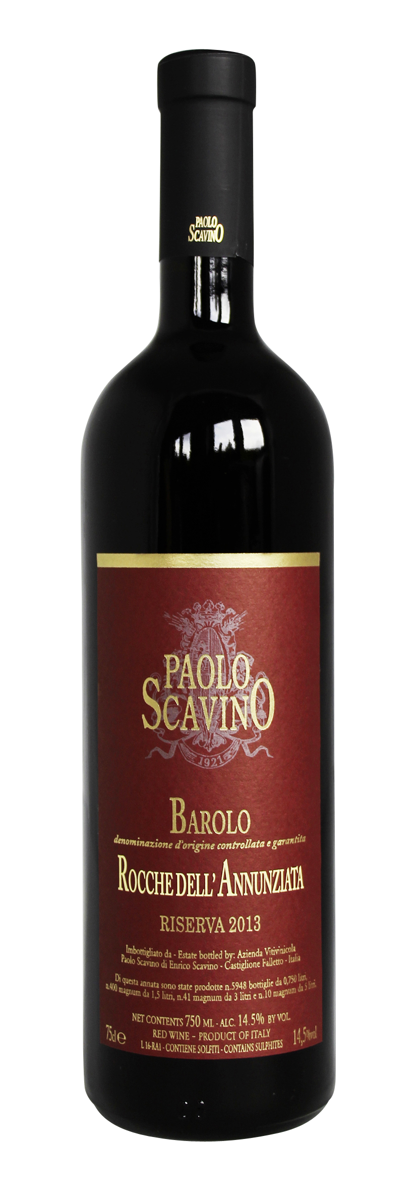 Barolo Riserva DOCG Rocche dell´Annunziata 2013