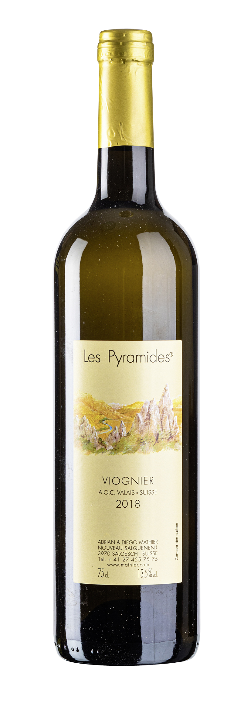 Valais AOC Viognier Les Pyramides 2018