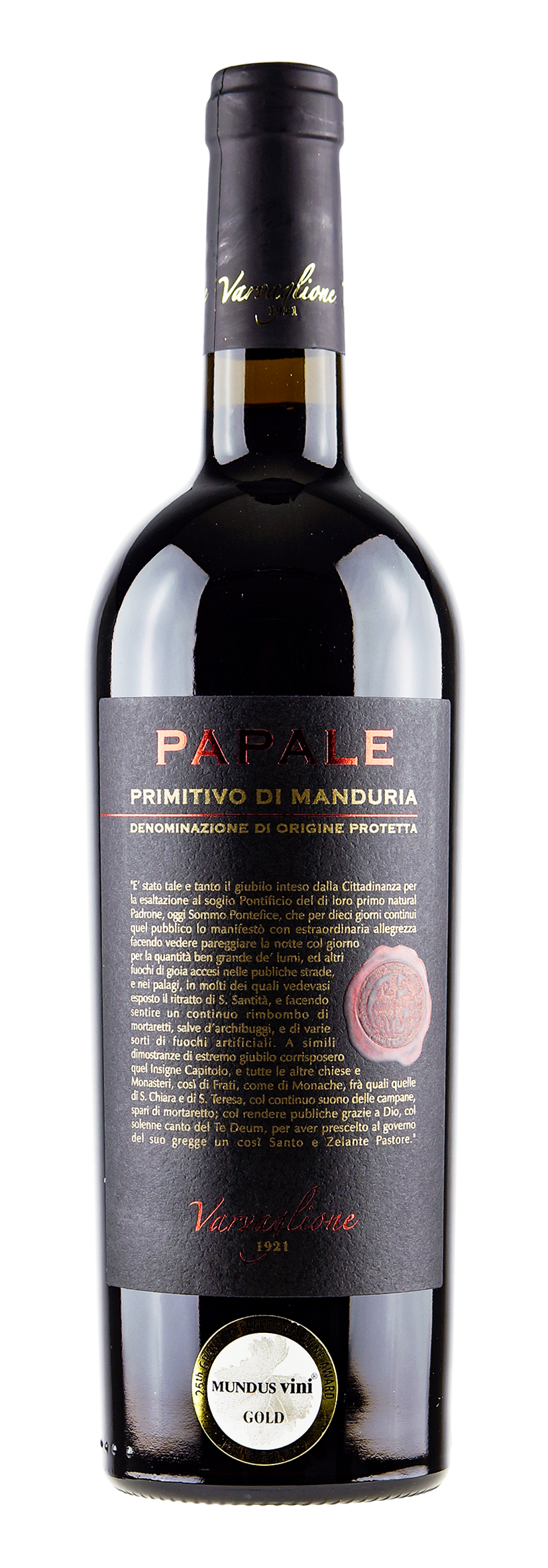 Primitivo di Manduria DOP Papale 2017