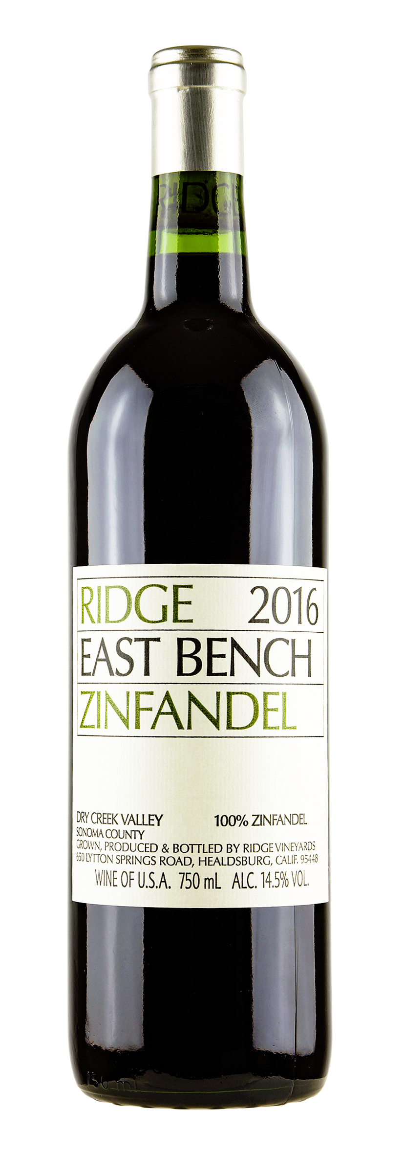 Dry Creek Valley Zinfandel East Bench 2016