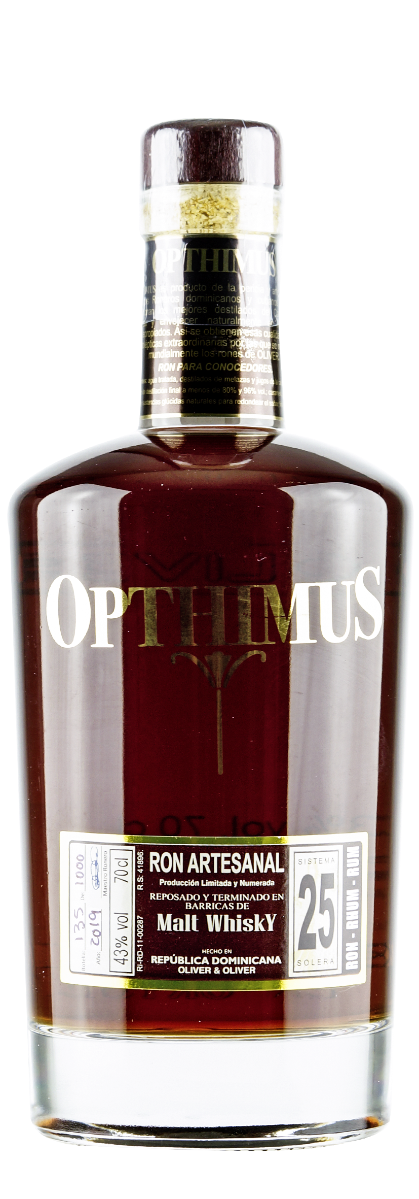 Opthimus 25 Años Solera Single Malt Finish 0