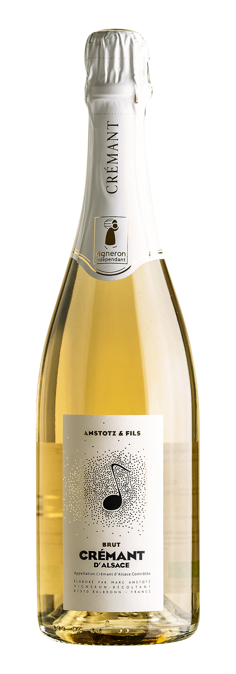 Crémant d'Alsace AOC Brut nature 0 dosage 2017