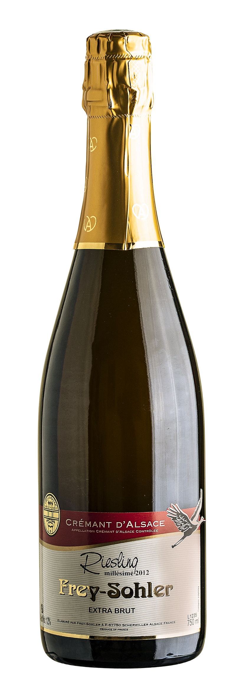 Crémant d'Alsace AOC Riesling Millésimé Extra Brut 2012